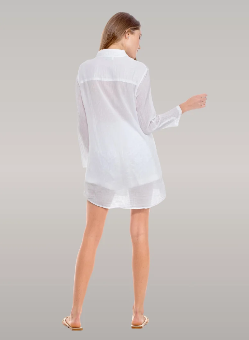 Just Nature White Shirt Tunic for Women | Best Price UAE
